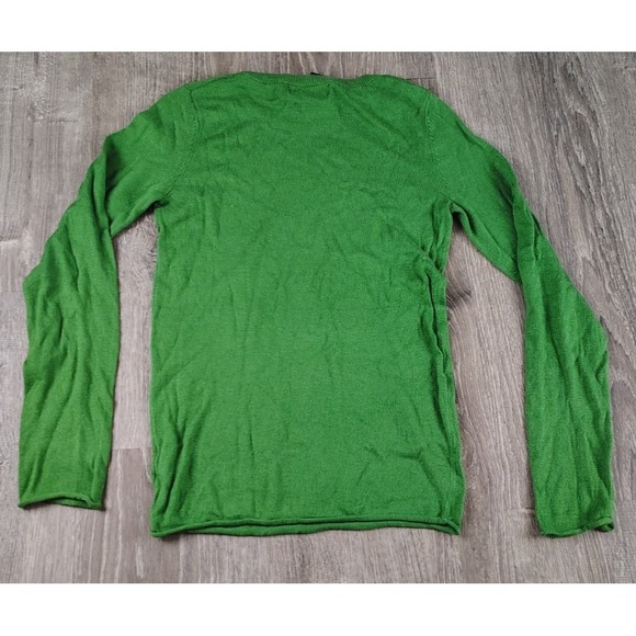 Mossimo Women's XS Green Long Sleeve Crew Neck Sweater Lightweight Knit Top - Picture 2 of 9